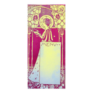 RESTAURANT MENU RACK CARD WERBEKARTE