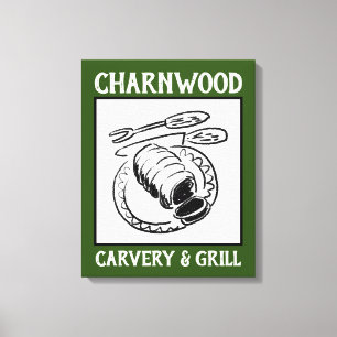Restaurant oder Carvery Sign Board. Leinwanddruck