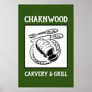 Restaurant oder Carvery Sign Board. Poster
