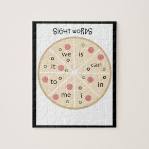 Restaurant Pizza Pie Sight Words Homeschooling Puzzle
