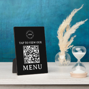 Restaurant-QR-Code-Menü 5" x 7" Schild Fotoplatte