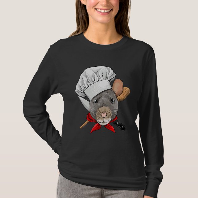 Restaurant Rat Chef Cook Culinary Kitchen Cooking T-Shirt (Vorderseite)
