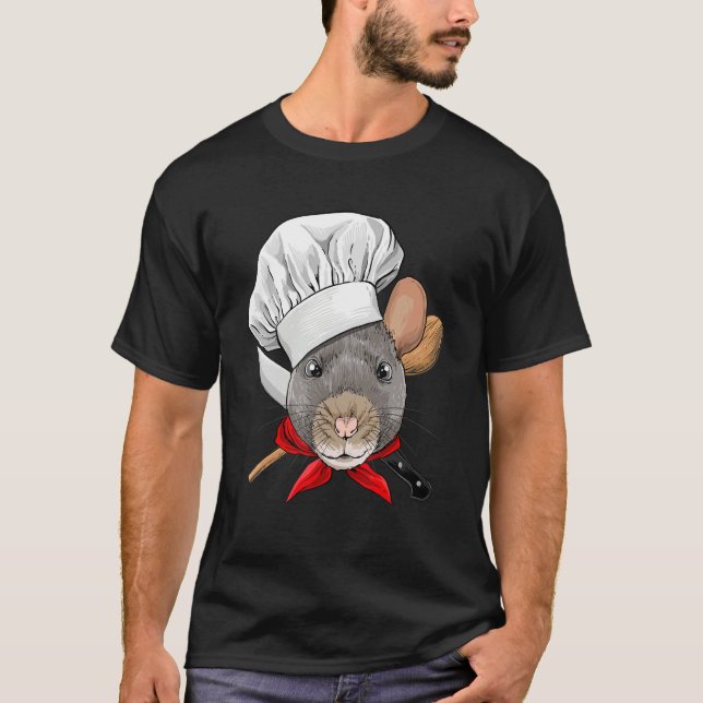 Restaurant Rat Chef Cook Culinary Kitchen Cooking T-Shirt (Vorderseite)