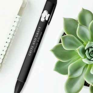 Restaurant Schwarz Weiße Kochmütze Werbeartikel Kugelschreiber