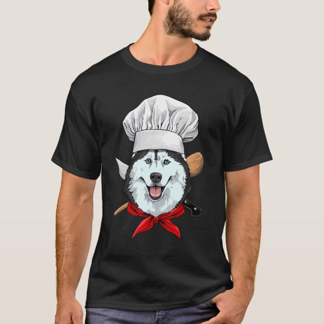Restaurant Siberian Husky Koch Koch Koch Dog T-Shirt (Vorderseite)