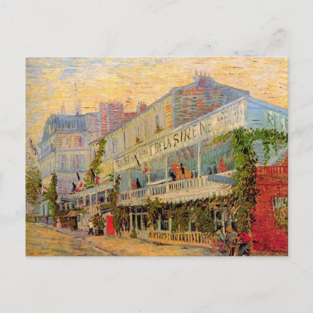 Restaurant Sirene, Asnières von Vincent van Gogh Postkarte (Vorderseite)