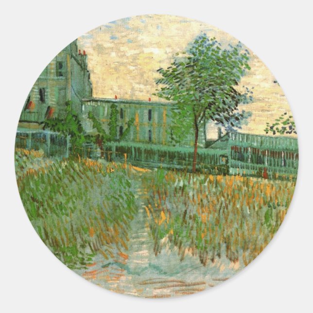 Restaurant Sirene, Asnières von Vincent van Gogh Runder Aufkleber (Vorderseite)
