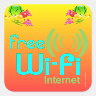 "Restaurant Supplies" Kostenlose Wi-Fi Sticker