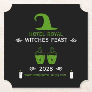 Restaurant und Hotel Halloween Meetings Untersetzer