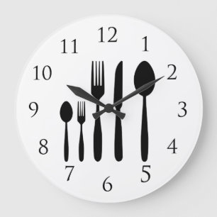 Restaurant Wall Clock mit Zahlen Große Wanduhr