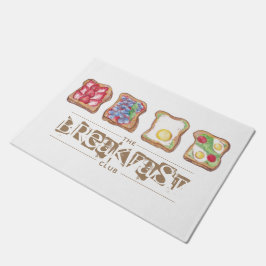 Restaurant Wasserfarbe Frühstück Logo für das Früh Fußmatte