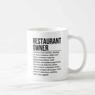 Restaurantbesitzer Kaffeetasse