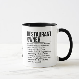 Restaurantbesitzer Tasse