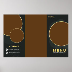 Restaurantbroschüre Poster