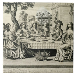 Restaurants auf einer Terrasse mit einem formalen Fliese