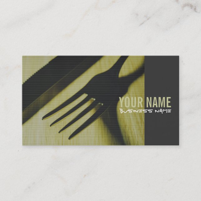 Restaurants/Caterer Business Cards Visitenkarte (Vorderseite)