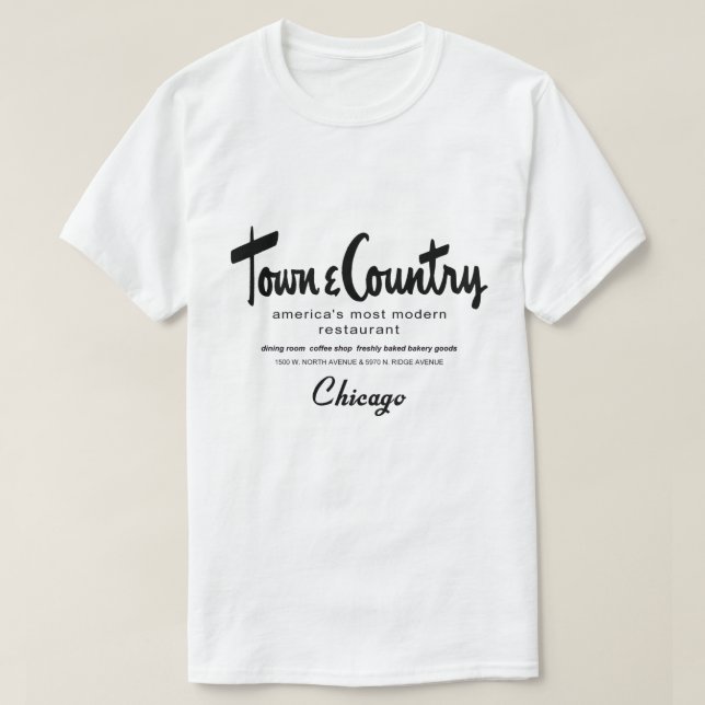 Restaurants, Chicago, IL T-Shirt (Design vorne)