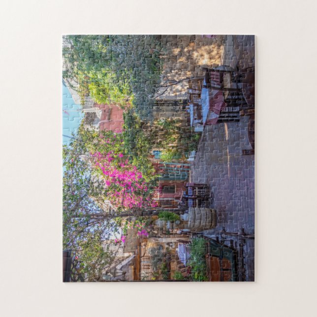 Restauranttische in Chania, Kreta, Griechenland Puzzle (Vertikal)