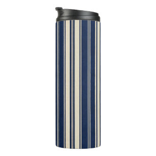 Restaurations Elfenbein Navy Blau Vintage Webemust Thermosbecher