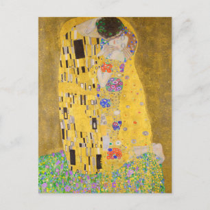 Restaurierter Gustav Klimt Der Kuss Jugendstil Postkarte