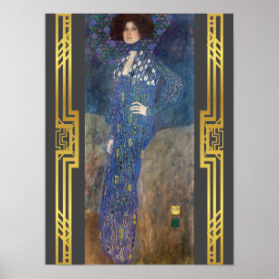 Restauriertes Klimt Emilie Floge Jugendstil-Malere Poster