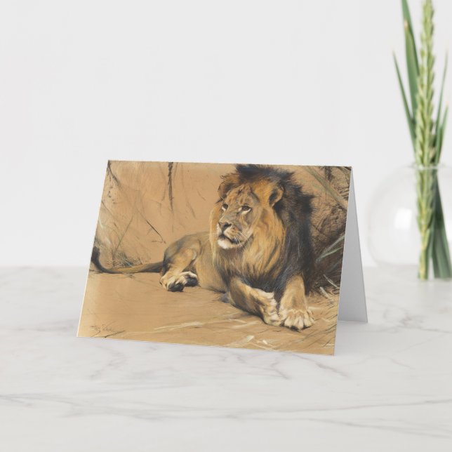 Restbeleuchtung | Wilhelm Kuhnert Karte (Vorderseite)