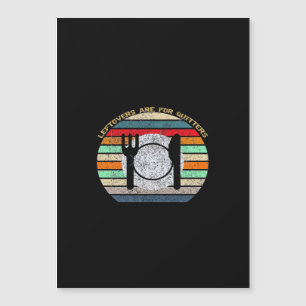 Reste sind für Aufgeber Retro Vintage Lustiges Tha Magnetkarte