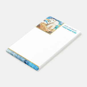 RESTING BEACH FACE Creme Post-it Klebezettel