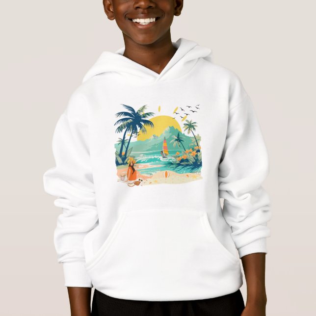 Resting Beach for Summer Hoodie (Vorderseite)