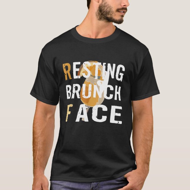 Resting Brunch Face Champagne Mimosa Funny T-Shirt (Vorderseite)
