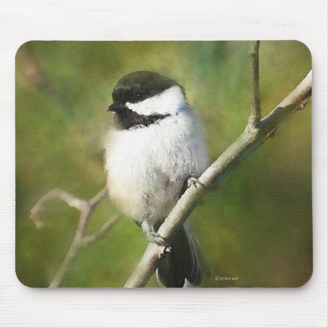 REsting Chikadee - ETSY Mousepad (Vorne)