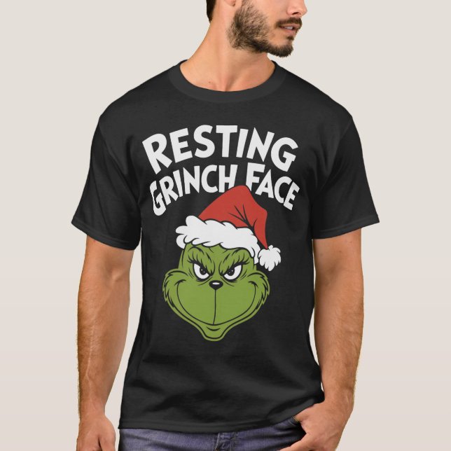 Resting G Face Funny Christmas Sarcastic Holiday H T-Shirt (Vorderseite)