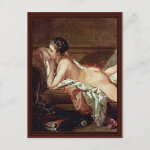 Resting Girl Detail (Madmoiselle O'Murphy) Postkarte