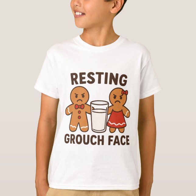 Resting Grouch Face – Gingerbread Dunk Duo T-Shirt (Vorderseite)