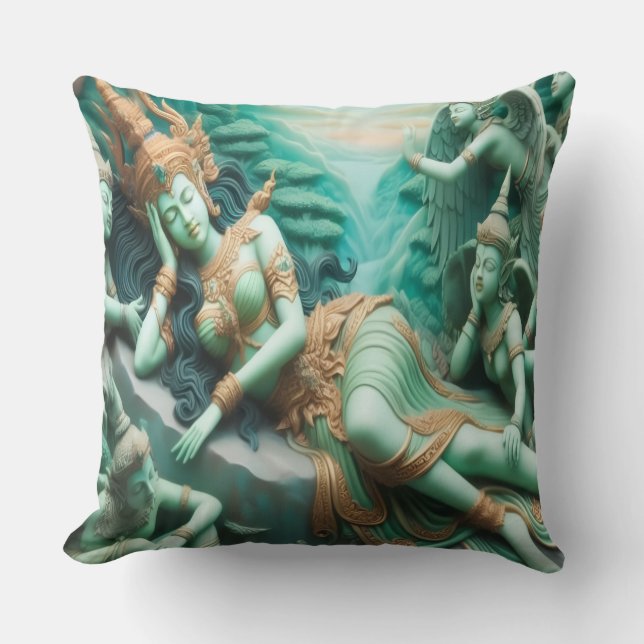 Resting Jade Pillow Kissen (Vorderseite)