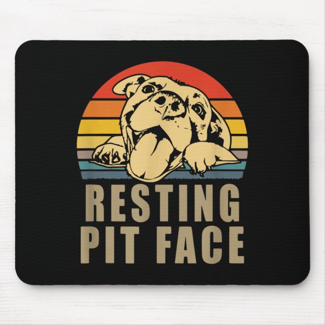 Resting T Face - Tbull Lovers Gift For Men And Wom Mousepad (Vorne)