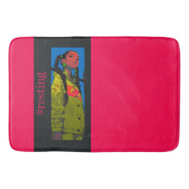 #resting Vibes, Fuchsia Badematte