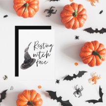 Resting Witch Face Happy Halloween | Wird