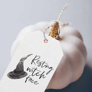 Resting Witch Face Happy Halloween Wird Geschenkanhänger