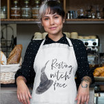 Resting Witch Face Happy Halloween | Wird Schürze<br><div class="desc">Resting Witch Face Happy Halloween | Wird</div>