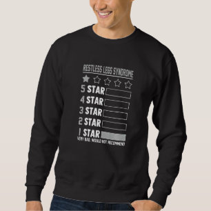 Restless Legs Syndrom Star Rating Review Brain Di Sweatshirt