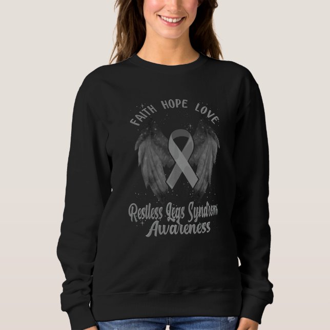 Restless Legs Syndrome Awareness Brain Disease Rel Sweatshirt (Vorderseite)