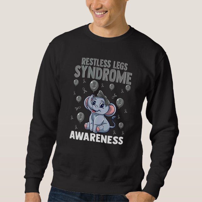 Restless Legs Syndrome Awareness Brain Disease Rel Sweatshirt (Vorderseite)