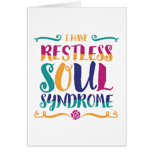 Restless Soul Syndrom Typografie Hippie