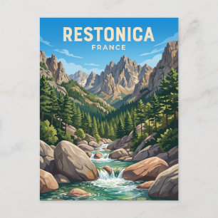 Restonica-Tal Frankreich Postkarte