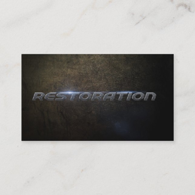 Restoration Business card Visitenkarte (Vorderseite)