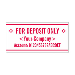 Restriktive Indorsement- und Name-Kautschuk-Briefm Permastempel