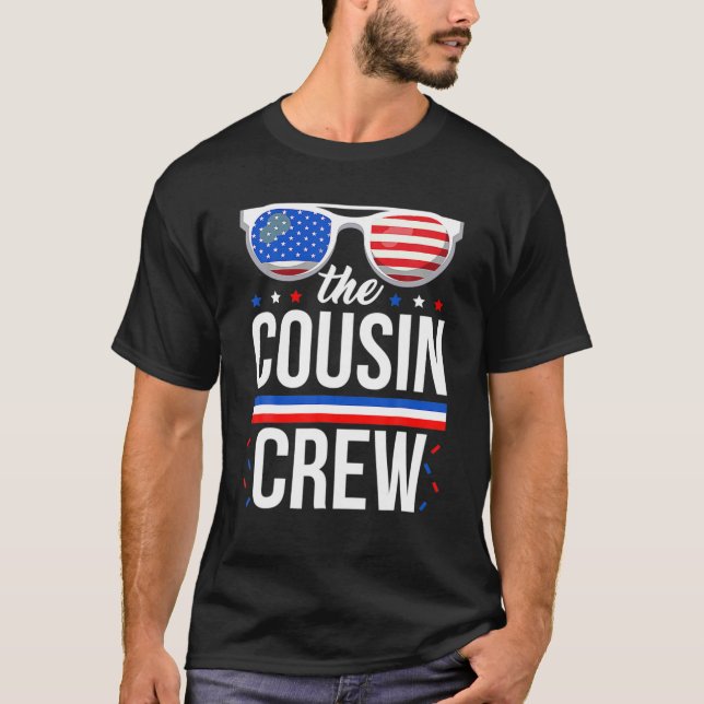 Restro Cousin Crew 4. Juli T-Shirt (Vorderseite)