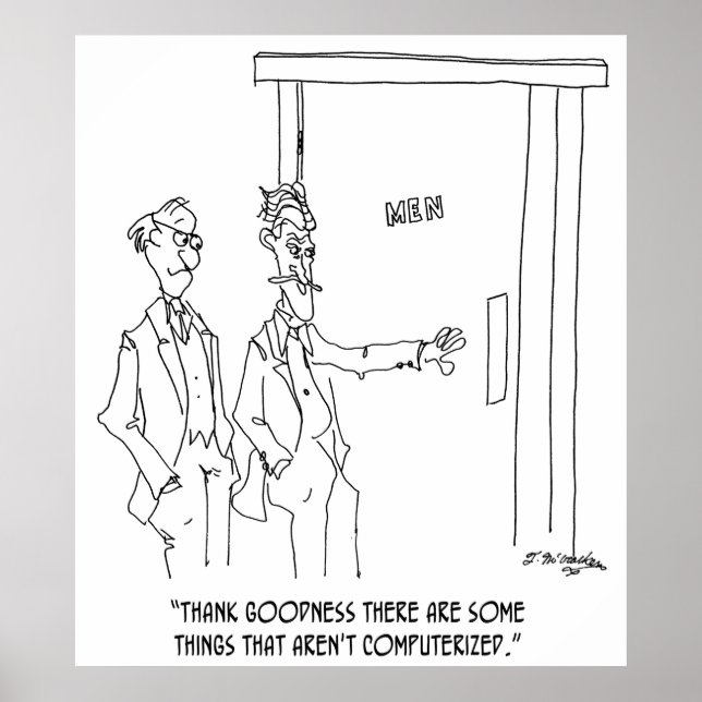 Restroom Cartoon 1306 Poster (Vorne)