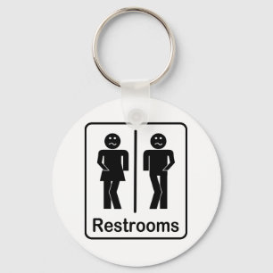 Restrooms Signature-Schlüsselanhänger Schlüsselanhänger